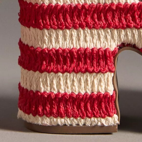 Vicenza | Striped Crochet Platform Heels | NEW IN BOX! - Picture 4 of 4